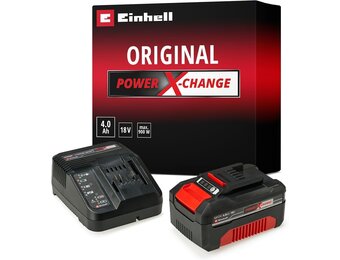 Einhell Power X-Change Starterset 4.0 Ah Accu en Snellader - 33% Korting