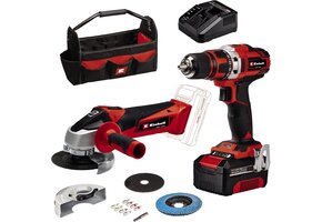 Einhell Gereedschapsset TE-TK 18/2 Li Kit - Boor/Schroefmachine & Haakse Slijper (35% Korting)