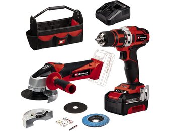 Einhell Gereedschapsset TE-TK 18/2 Li Kit - Boor/Schroefmachine & Haakse Slijper (35% Korting)