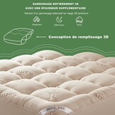 BEDLORE Matrastopper Bamboe/Polyester 160x200 cm Beige - 34% Korting
