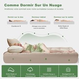 BEDLORE Matrastopper Bamboe/Polyester 160x200 cm Beige - 34% Korting