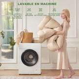 BEDLORE Matrastopper Bamboe/Polyester 160x200 cm Beige - 34% Korting