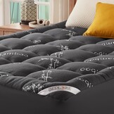 BEDLORE Matrastopper Bamboe/Polyester 160x200 cm Beige - 34% Korting