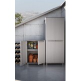 Terry, Jwood 268, 2-deurs kast met 3 interne planken - 68x37,5x170 cm - Maat 68x37,5x170 cm