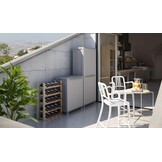 Terry, Jwood 268, 2-deurs kast met 3 interne planken - 68x37,5x170 cm - Maat 68x37,5x170 cm