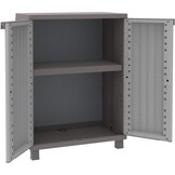 Terry, Jwood 268, 2-deurs kast met 3 interne planken - 68x37,5x170 cm - Maat 68x37,5x170 cm