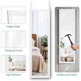 Dripex Wandspiegel met Ophangsysteem - 33 x 119 cm - Wit