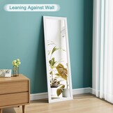 Dripex Wandspiegel met Ophangsysteem - 33 x 119 cm - Wit