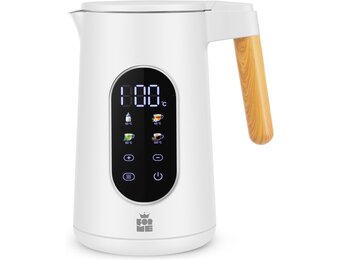 ForMe Waterkoker 1,7 liter - Wit - Instelbare temperatuur 40-100°C - Digitaal display