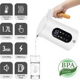 ForMe Waterkoker 1,7 liter - Wit - Instelbare temperatuur 40-100°C - Digitaal display