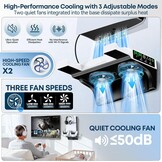 PS5 Wandmontagekit met koelventilator en laadstation, PS5-plank zwevende houder voor PlayStation 5/Slim/Pro Slim Disc & Digitale console, PS 5 muurbeugel achter tv, PS Five Pro-accessoires