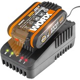 WORX WA3601 Accu met oplader set: 20V 2000mAh Li-Ion batterij & accu laadstation - Maat Batterie(s) + chargeur