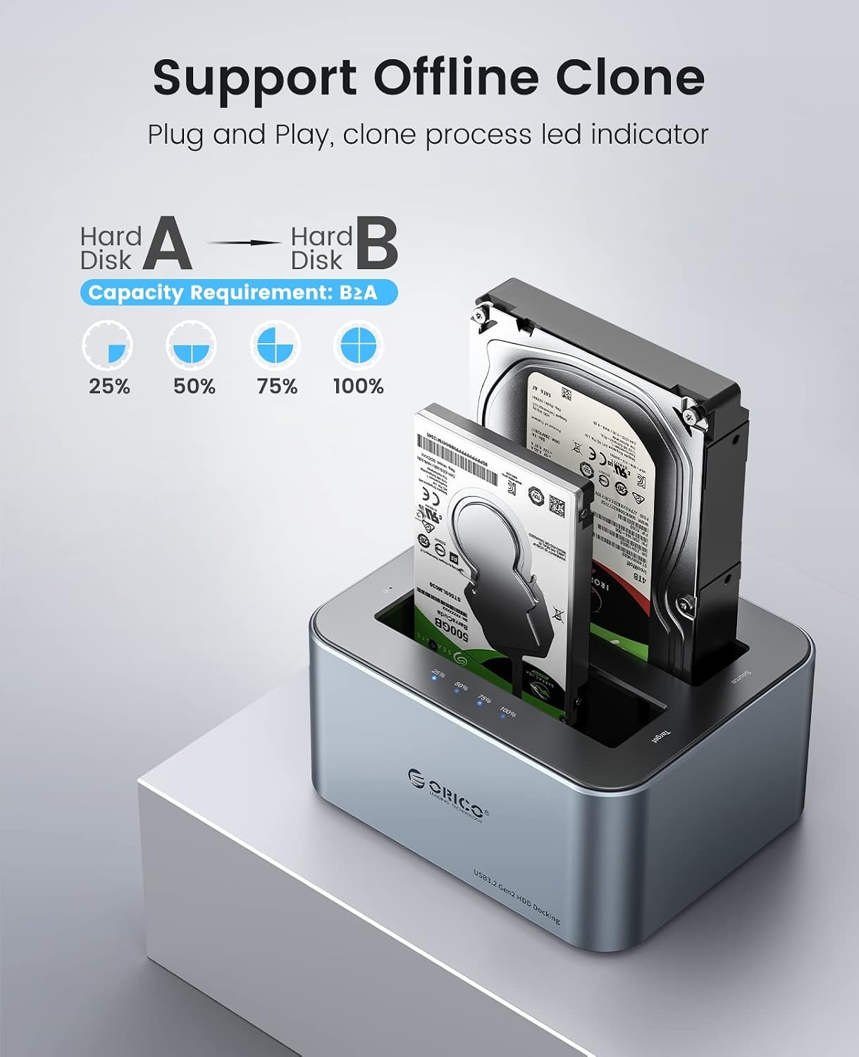 ORICO Dual harde schijf docking station