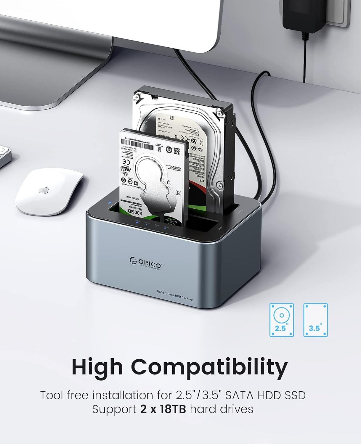 ORICO Dual harde schijf docking station