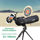 Svbony SV28 Spotting Scope 25-75x70, BAK4 Prism MC Optiek Monoculair met Statief Telefoon Adapter 45 Gebogen Oculair Spotting Scope voor het observeren van vogels (zwart)