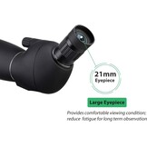 Svbony SV28 Spotting Scope 25-75x70, BAK4 Prism MC Optiek Monoculair met Statief Telefoon Adapter 45 Gebogen Oculair Spotting Scope voor het observeren van vogels (zwart)