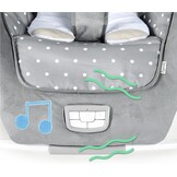 Ingenuity 2-in-1 lichtgewicht schommelstoel van baby tot peuter en wipstoel – speelmat voor buikligging, trillingen en geluiden, 0–30 maanden tot 18,1 kg (Cuddle Lamb)