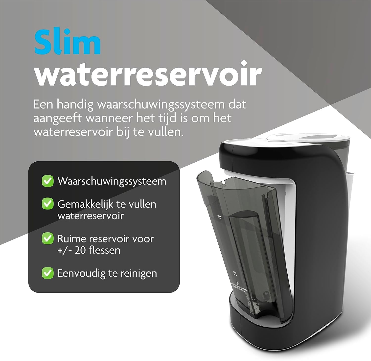 BabyBrezza FRP0046 Formula Pro Advanced Babyflesmaker, Gedoseerd En Mengt Heet Water En Melkpoeder Met Één Druk Op De Knop, Zwart, 1 Stuk