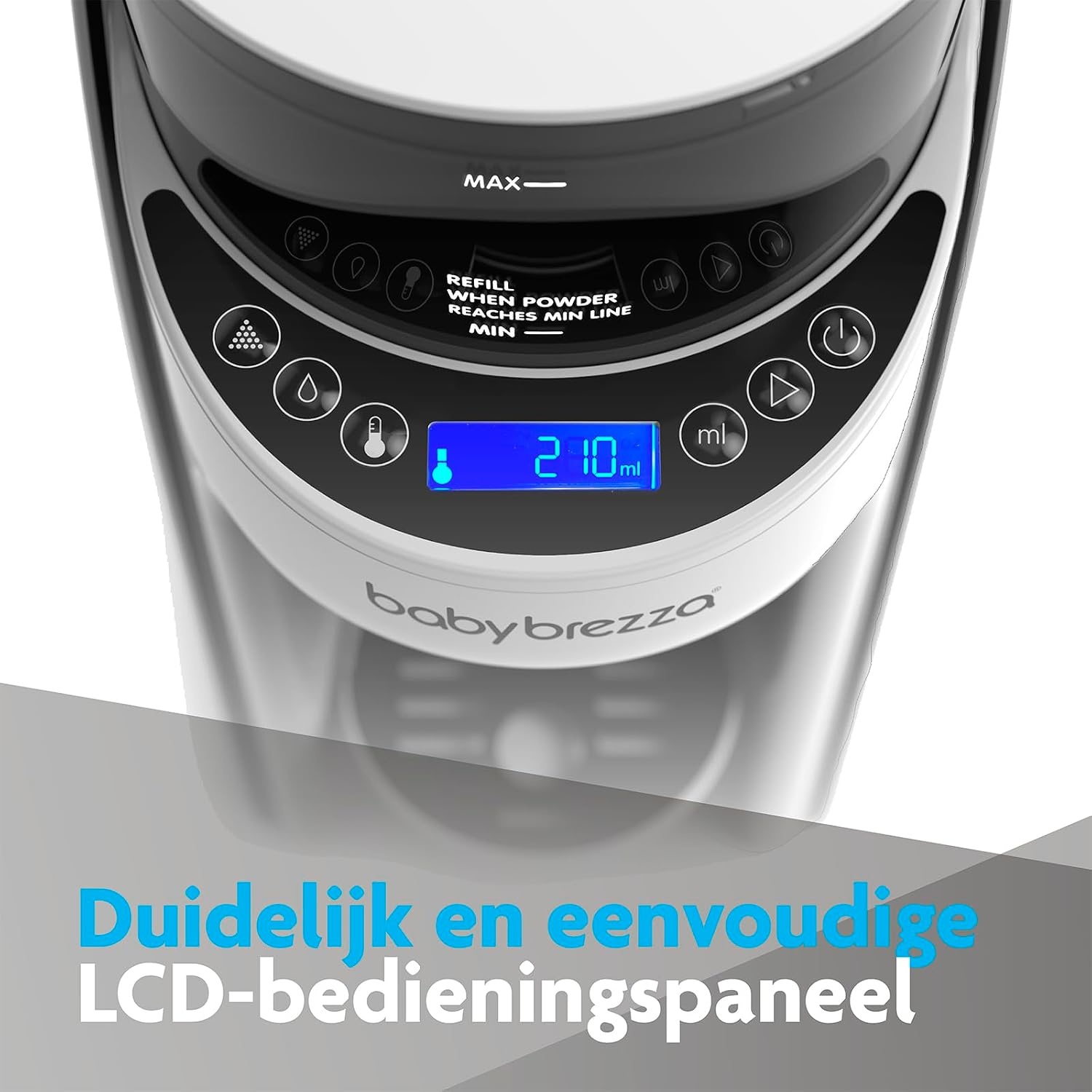 BabyBrezza FRP0046 Formula Pro Advanced Babyflesmaker, Gedoseerd En Mengt Heet Water En Melkpoeder Met Één Druk Op De Knop, Zwart, 1 Stuk