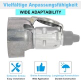 Aanhangerstekker & stopcontact set 7-polig 12V waterdicht voor aanhanger, caravan, camper, RV | Aluminium ISO 1724 | Incl. montageaccessoires
