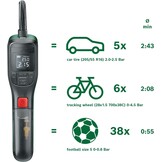Bosch elektrische fietspomp/luchtpomp/minicompressor EasyPump (3,0 Ah accu, 3,6 volt, automatische stopfunctie, 150 psi, 10,3 bar, led, oplaadbaar via USB-C-kabel, in kartonnen doos)