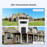 EZVIZ C9c 3K+3K Dual Lens Beveiligingscamera Buiten, Automatische Tracking, Persoons-/Voertuigdetectie, 40M Kleuren Nachtzicht, Tweeweg Audio, Dual-Band Wi-Fi 6, Outdoor Camera Actieve Verdediging