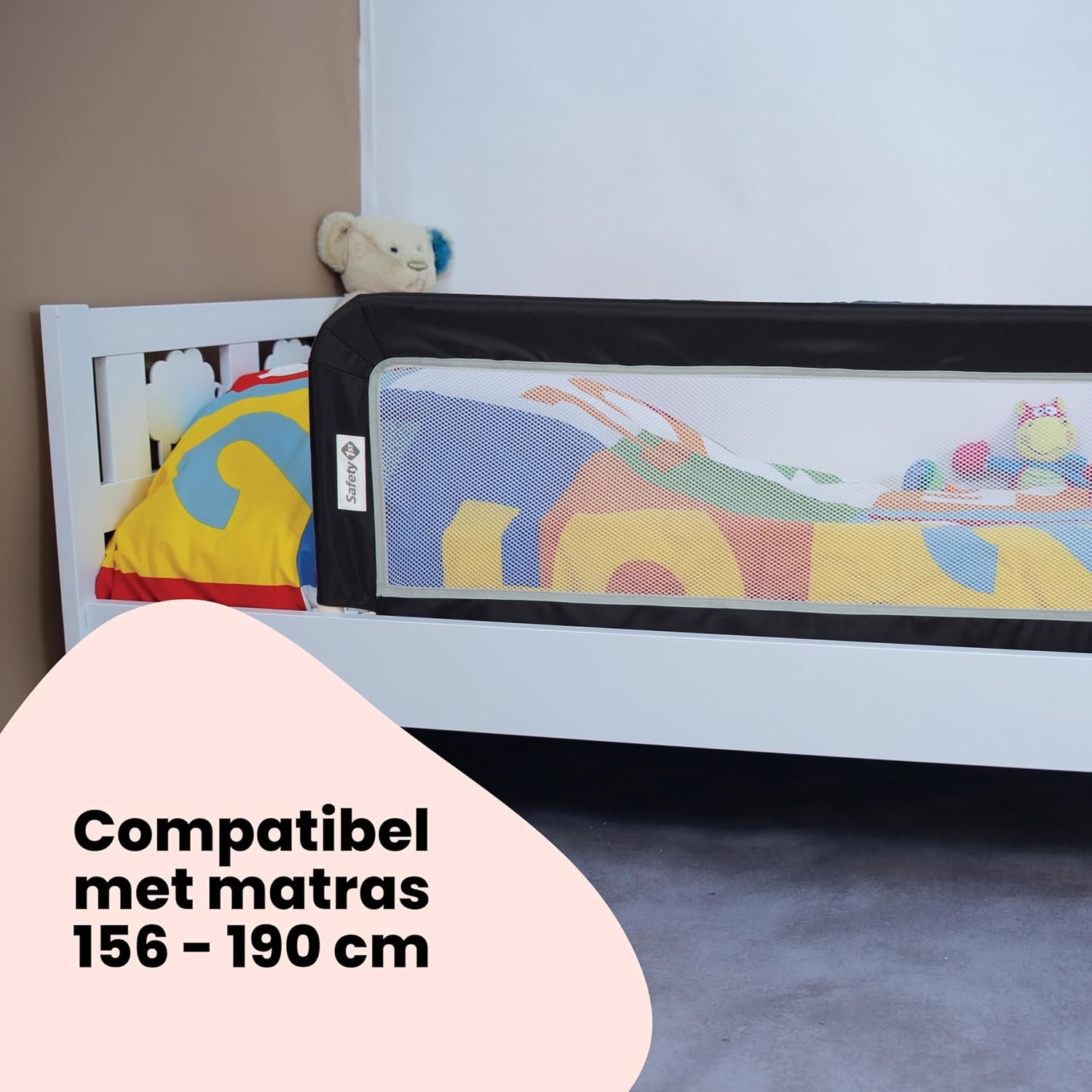 Safety 1st Draagbare Bedhek Dark Grey 106x42cm