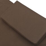 vidaXL Loungebed met luifel en kussens bruin