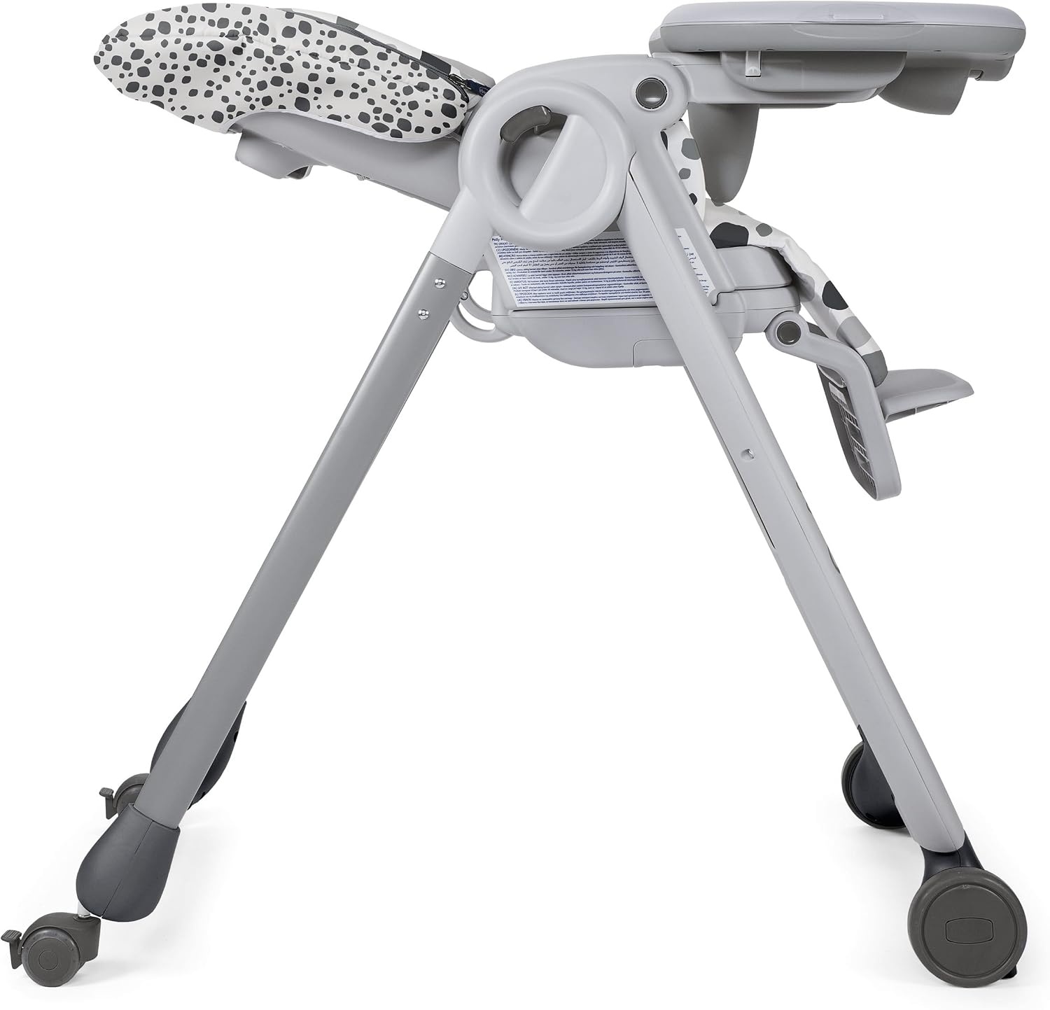 Chicco - Kinderstoel Polly Progres5 - Eetstoel en Stoelverhoger - Kantelbare Rugleuning - 8 Hoogtes - Vanaf Geboorte tot 3 Jaar - Anthracite