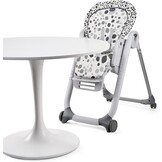 Chicco - Kinderstoel Polly Progres5 - Eetstoel en Stoelverhoger - Kantelbare Rugleuning - 8 Hoogtes - Vanaf Geboorte tot 3 Jaar - Anthracite
