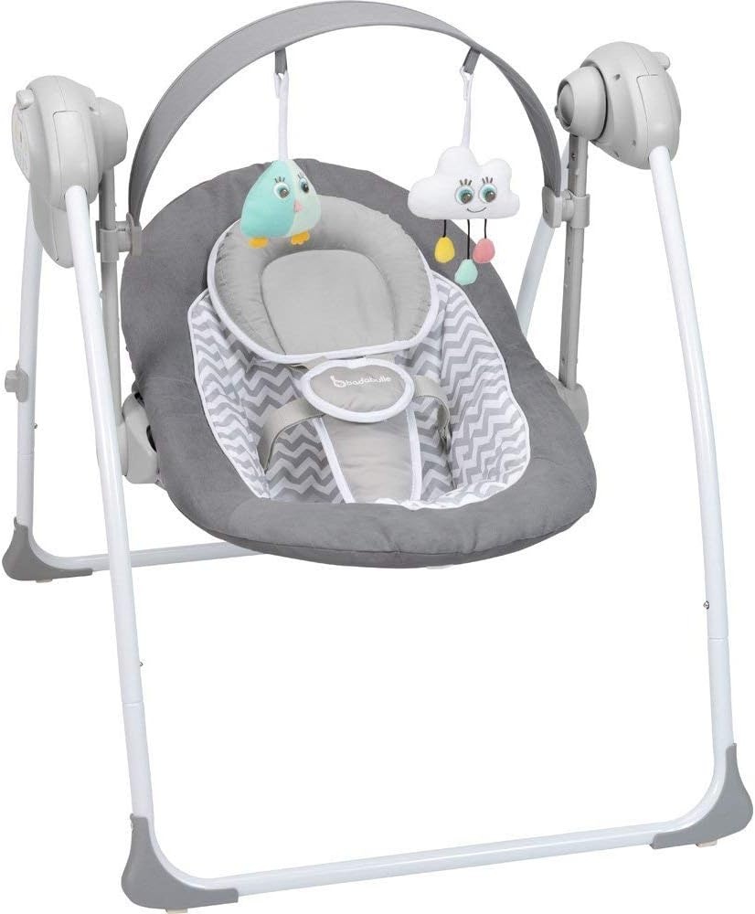 Badabulle Comfort Babywip - Wit/Grijs