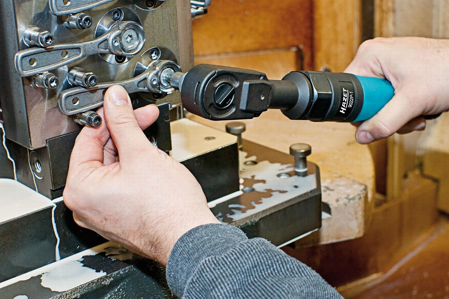 HAZET ratelschroevendraaier 9022P-1 I 1/2 inch (12,5 mm) I vierkantaandrijving I lengte 354,3 mm I Krachtig en precies'.