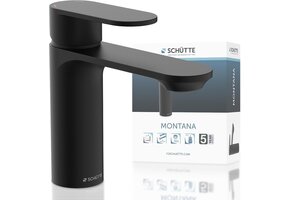 Moderne Zwarte Wastafelkraan met Pop-up Afvoer - 51% Korting
