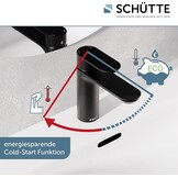 SCHÜTTE MONTANA 32316 Wastafelarmatuur, kraan badkamer met afvoergarnituur