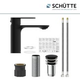 SCHÜTTE MONTANA 32316 Wastafelarmatuur, kraan badkamer met afvoergarnituur