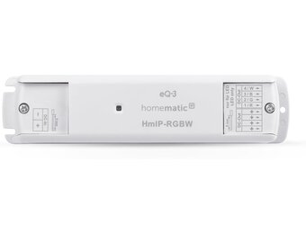 Homematic IP LED Controller – RGBW, wit en gekleurd licht, slimme verlichting, verbindt conventionele lightstrips met Homematic IP, werkt met Alexa en Google Home, 157662A0