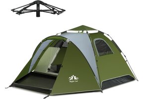 Pop-up tent 3-4 pers. waterdicht, ruim & snel op te zetten - 47% korting