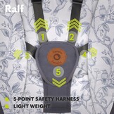 Lionelo Ralf 2-in-1 Babywipstoel en Schommel - Grijs/Wit - Automatisch