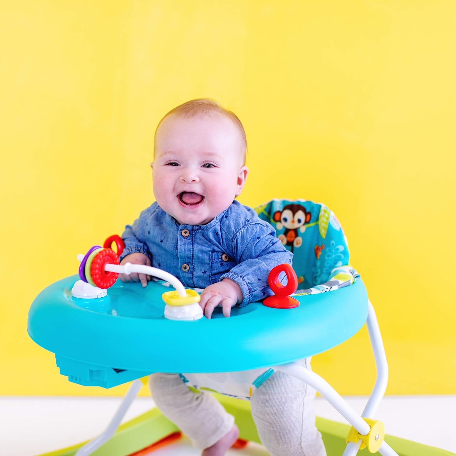 Bright Starts Giggling Safari Babywalker - Verstelbaar - Giggling Safari