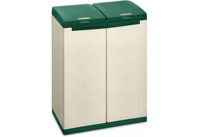 Afvalscheidingskast Ecocab 2 Beige/Groen - 54% Korting!