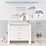Reer EasyHeat Flex Verschoontafelstraler 46 cm Wit - 500W