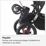 Jané Go Up Surfer Universeel meerijdplankje Zwart tot 20 kg