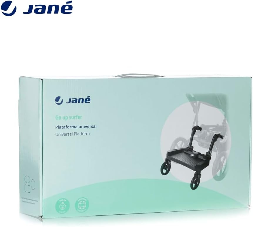 Jané Go Up Surfer Universeel meerijdplankje Zwart tot 20 kg