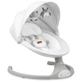 MoMi KENANI babywippe tot 9 kg, inklapbaar, met afstandsbediening & Bluetooth, grijs