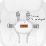 MoMi KENANI babywippe tot 9 kg, inklapbaar, met afstandsbediening & Bluetooth, grijs