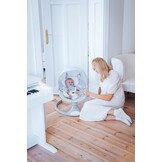 MoMi KENANI babywippe tot 9 kg, inklapbaar, met afstandsbediening & Bluetooth, grijs