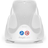 Angelcare Ergonomisch badzitje voor de babybadkuip Light Grey, aangenaam zacht ligvlak, ophangbaar