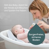 Angelcare Ergonomisch badzitje voor de babybadkuip Light Grey, aangenaam zacht ligvlak, ophangbaar