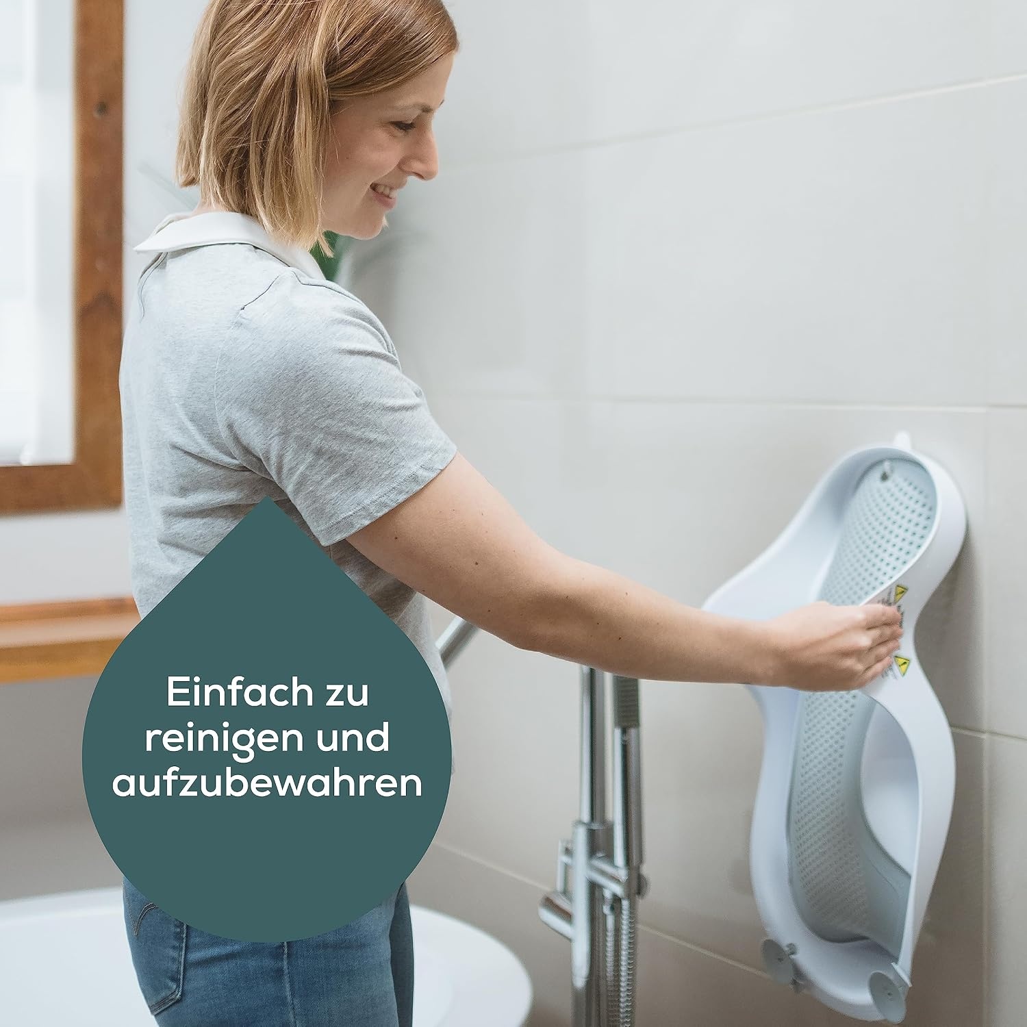 Babybadzitje Lichtgrijs (tot 6 mnd) - 61% Korting