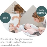 Angelcare Ergonomisch badzitje voor de babybadkuip Light Grey, aangenaam zacht ligvlak, ophangbaar